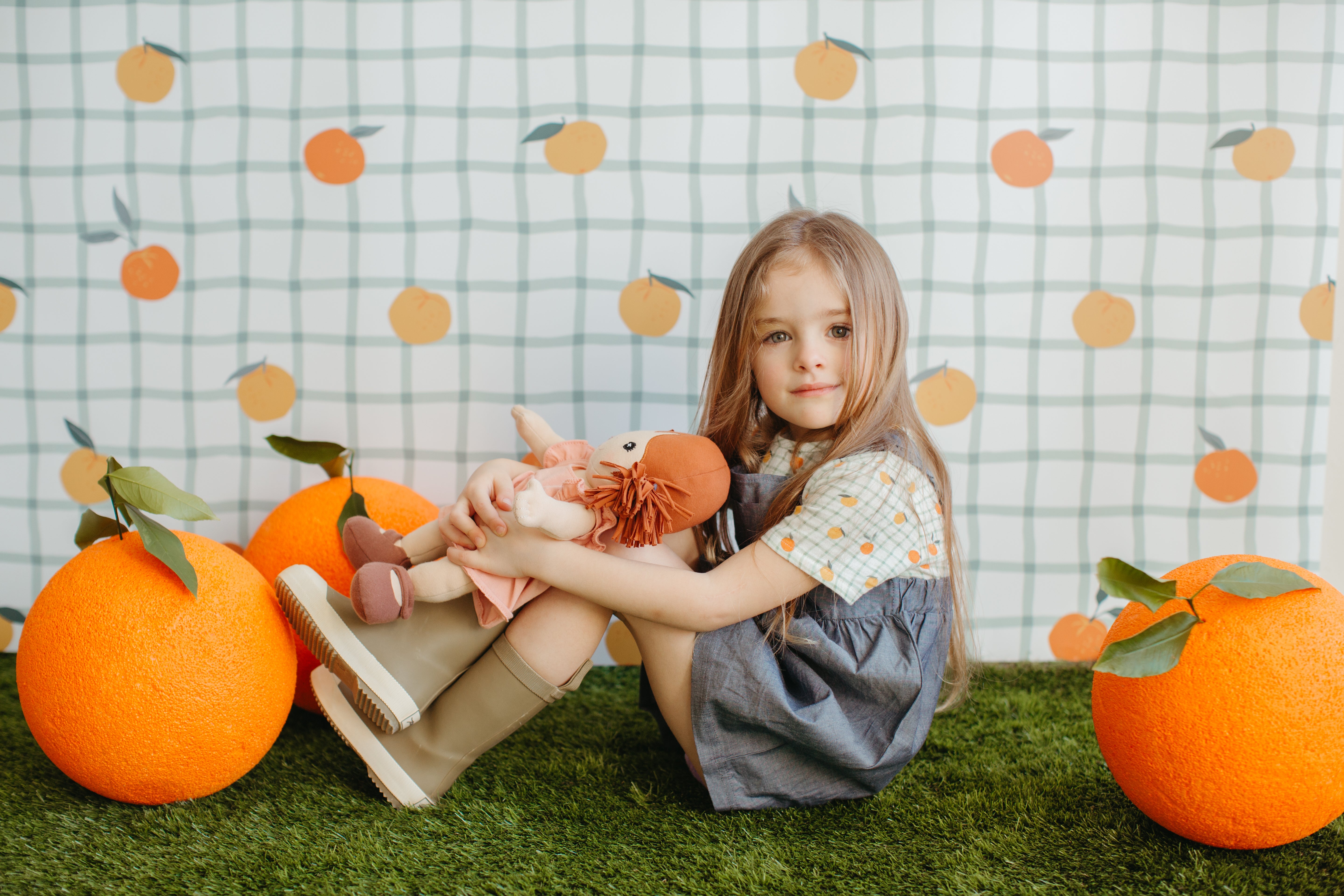 Muslin Short Sleeve Boxy Fit Top - Gingham Grove