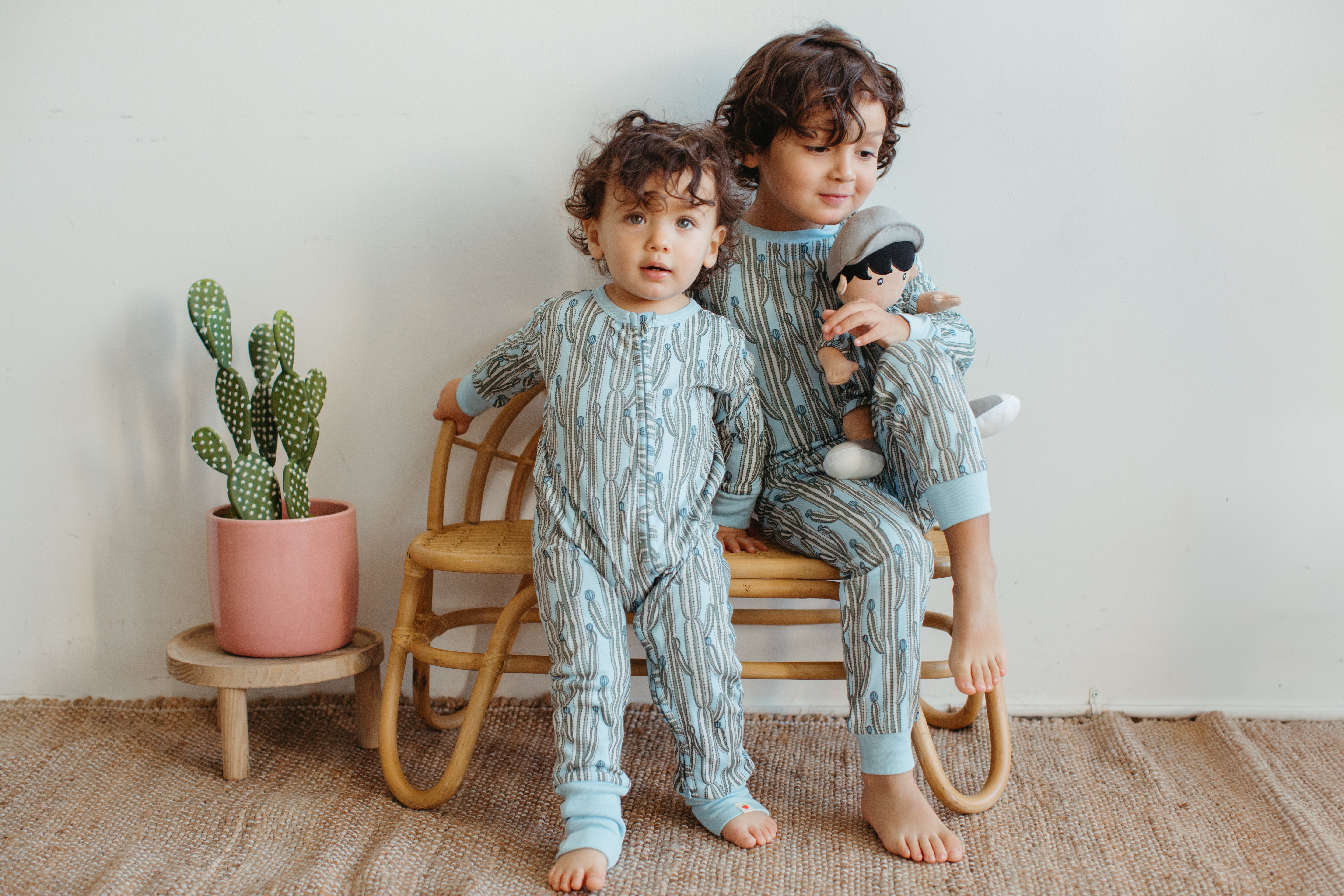 Bamboo Blend Convertible Coverall - Blooming Saguaro