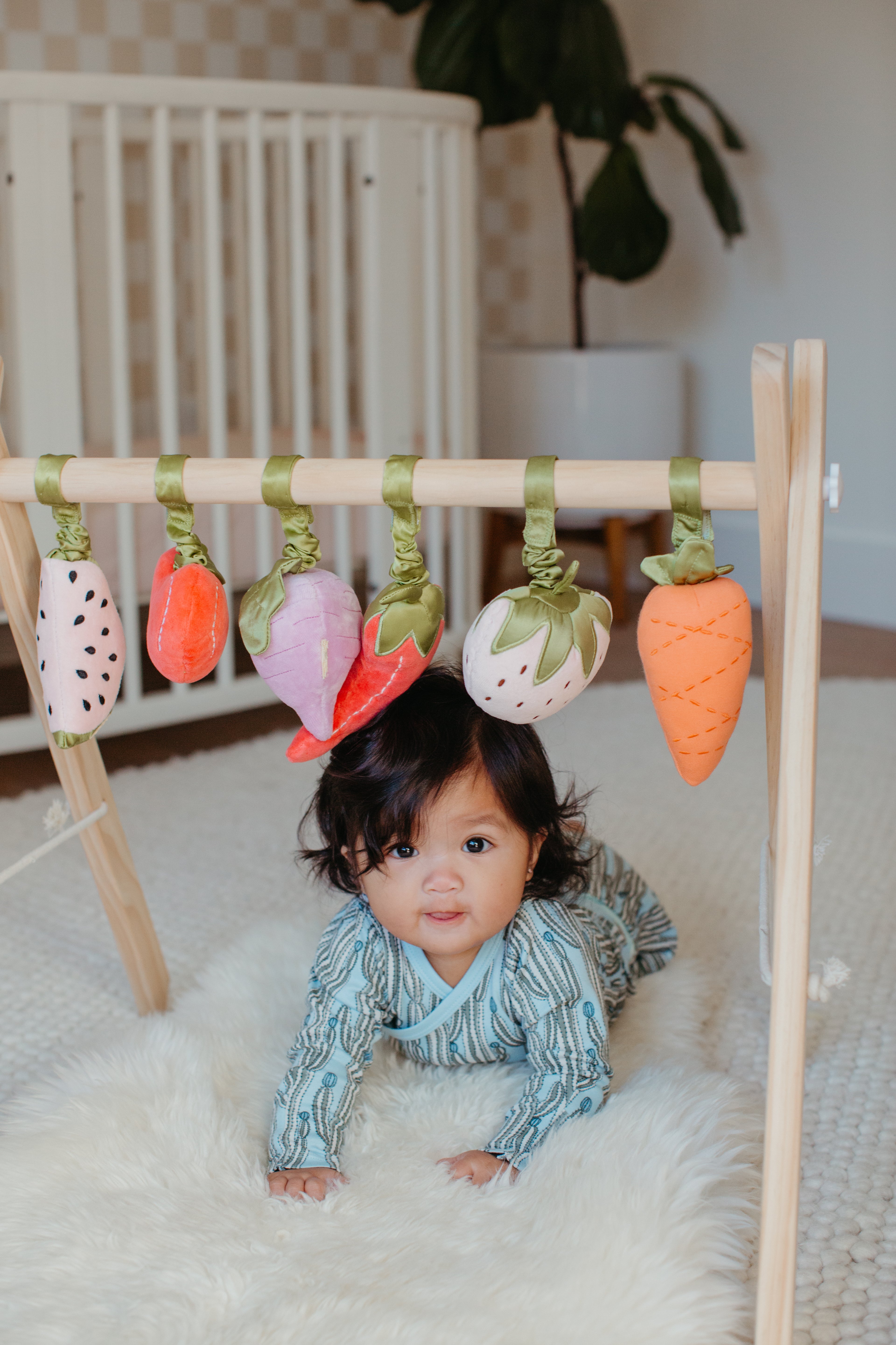 Bamboo Blend Wrap-Front Long Sleeve Layette Jacket - Blooming Saguaro