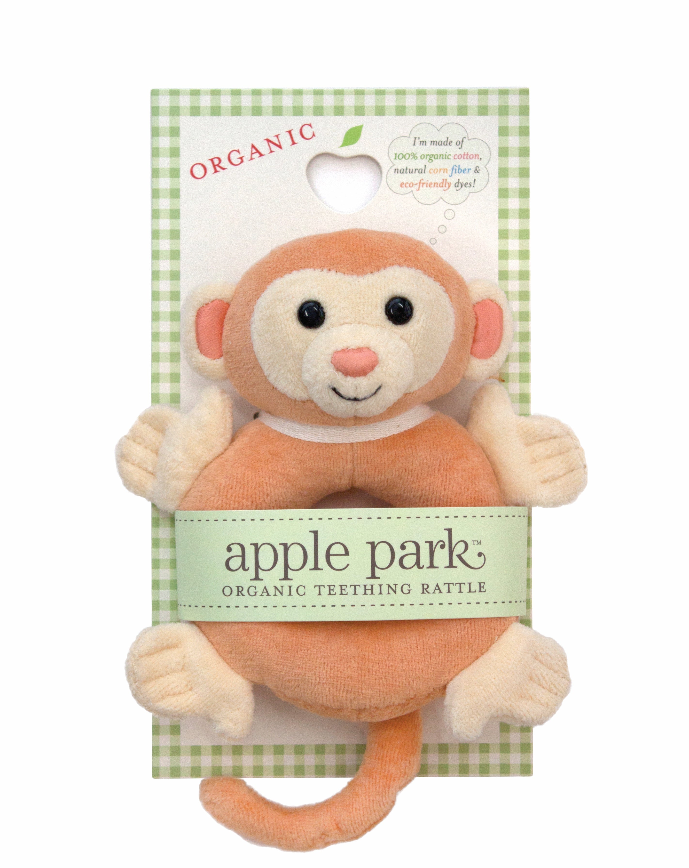 Soft Teething Rattle - Monkey