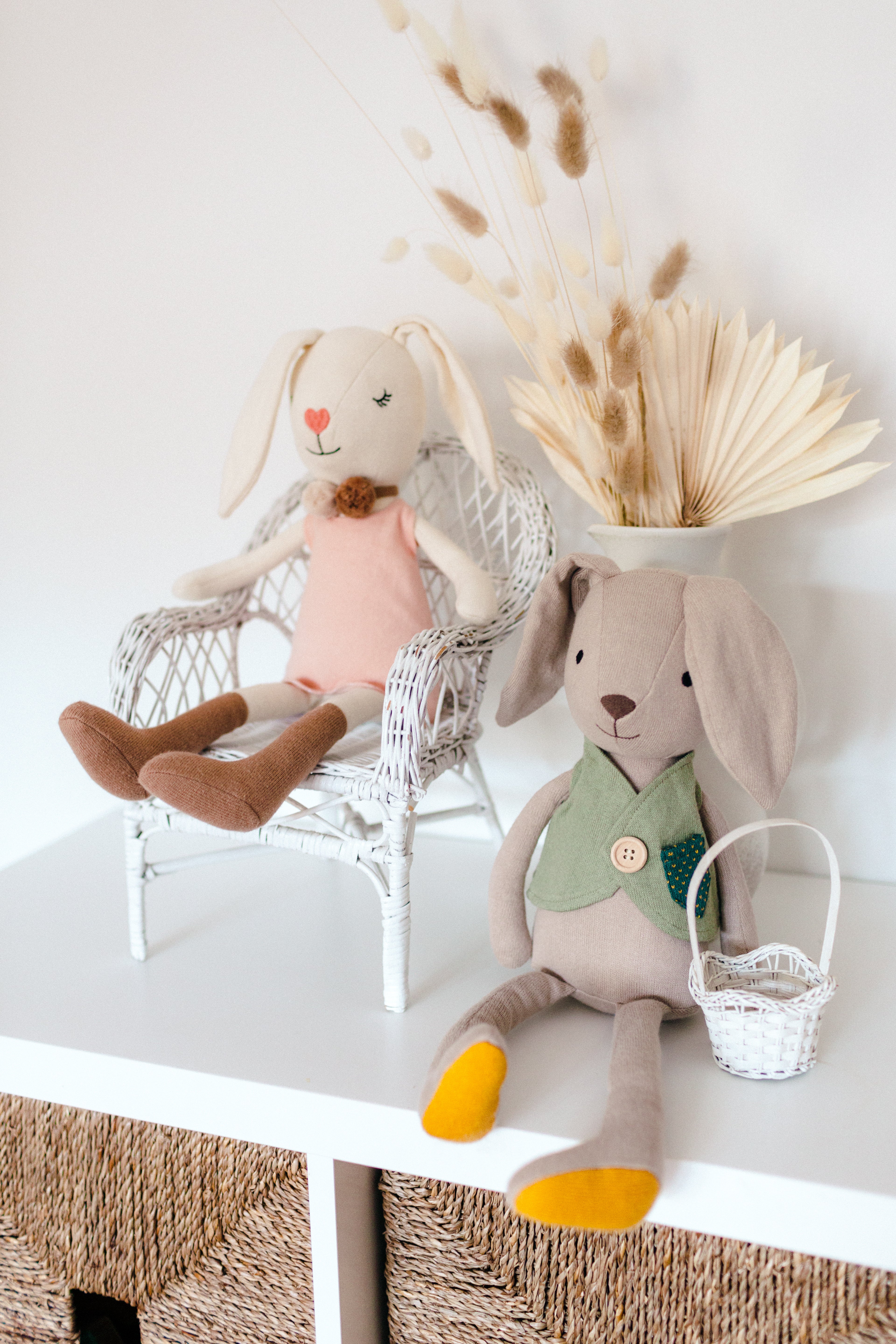 Knit Bunny Plush - Luca