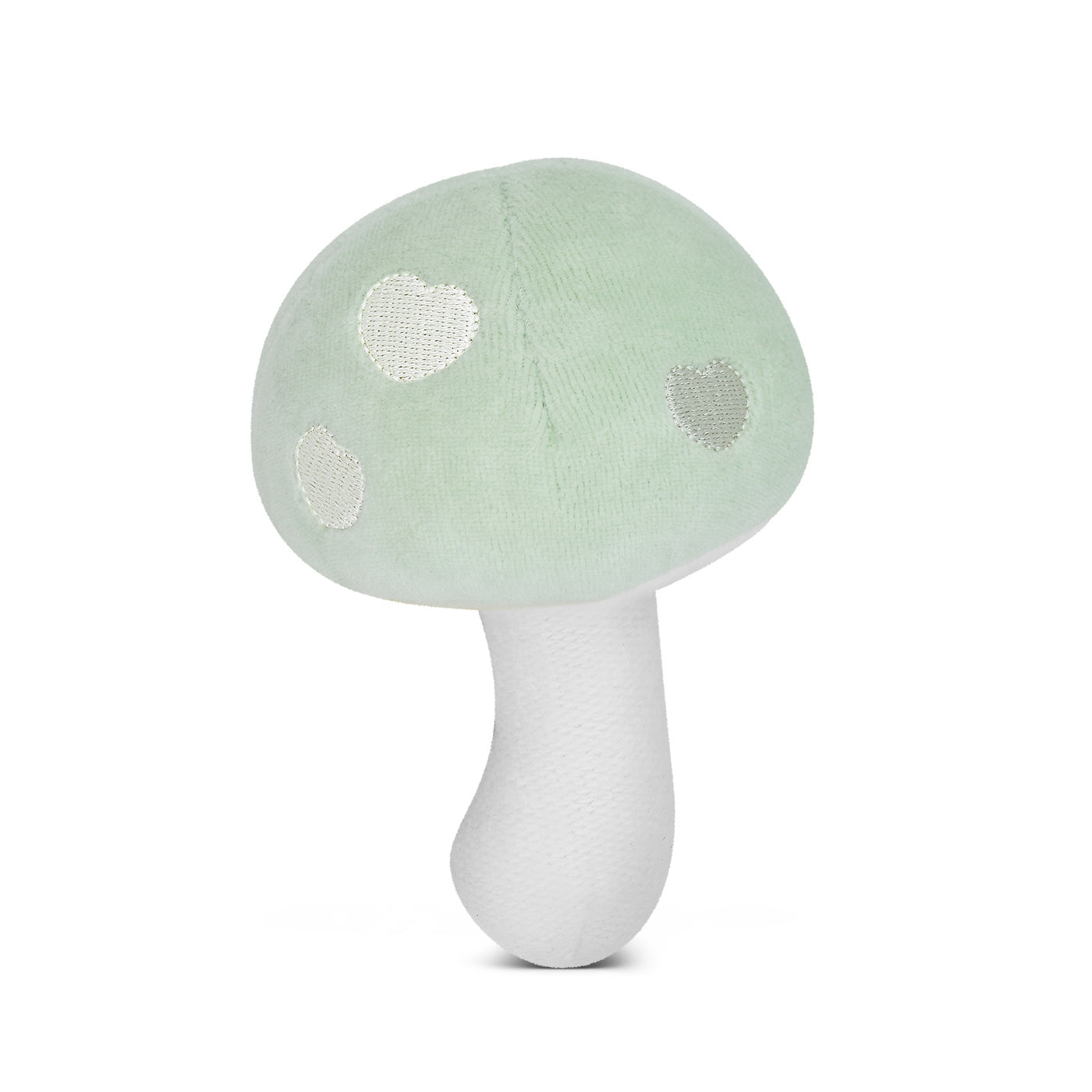 Mushroom Rattle - Mint Velour
