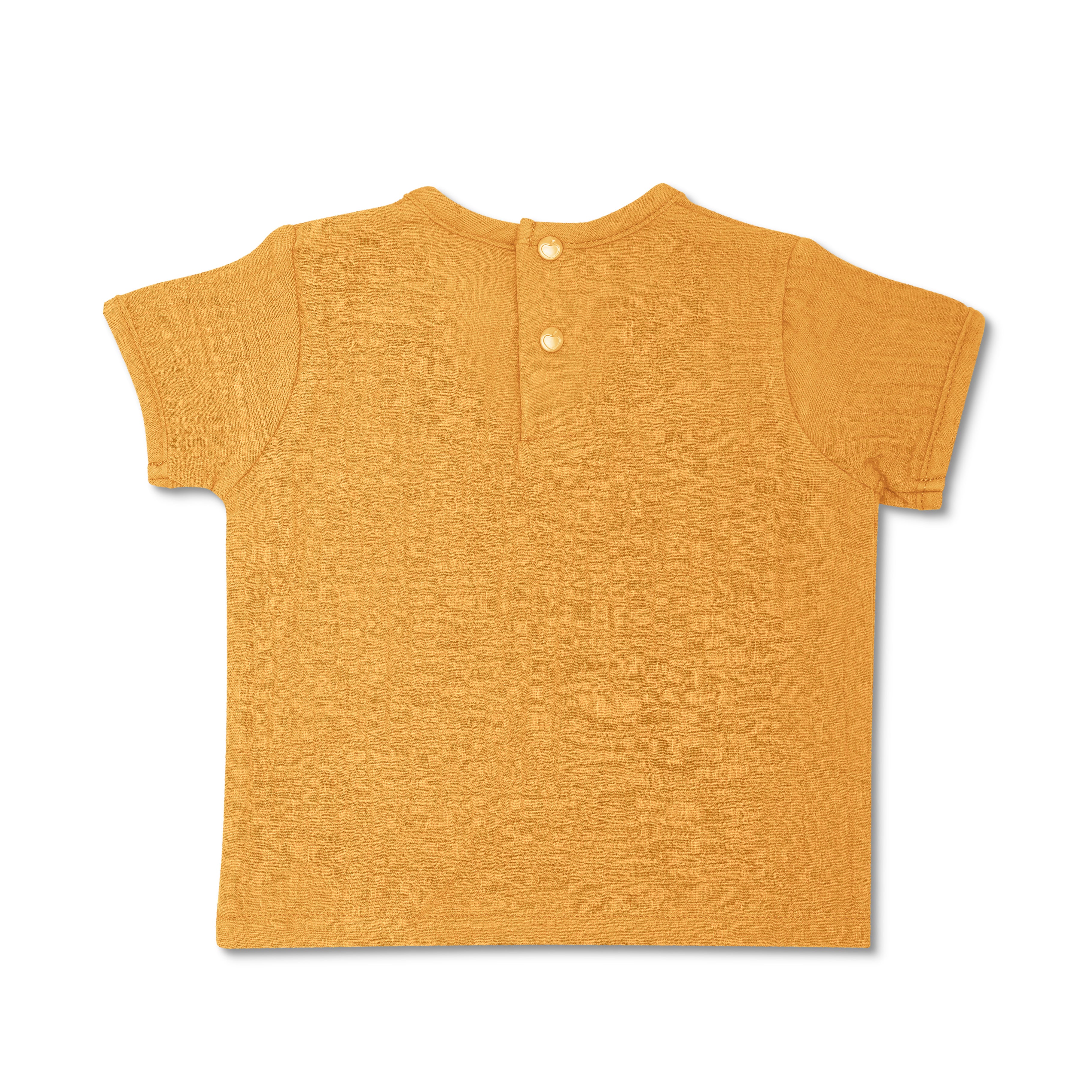 Muslin Short Sleeve Shirt - Mustard