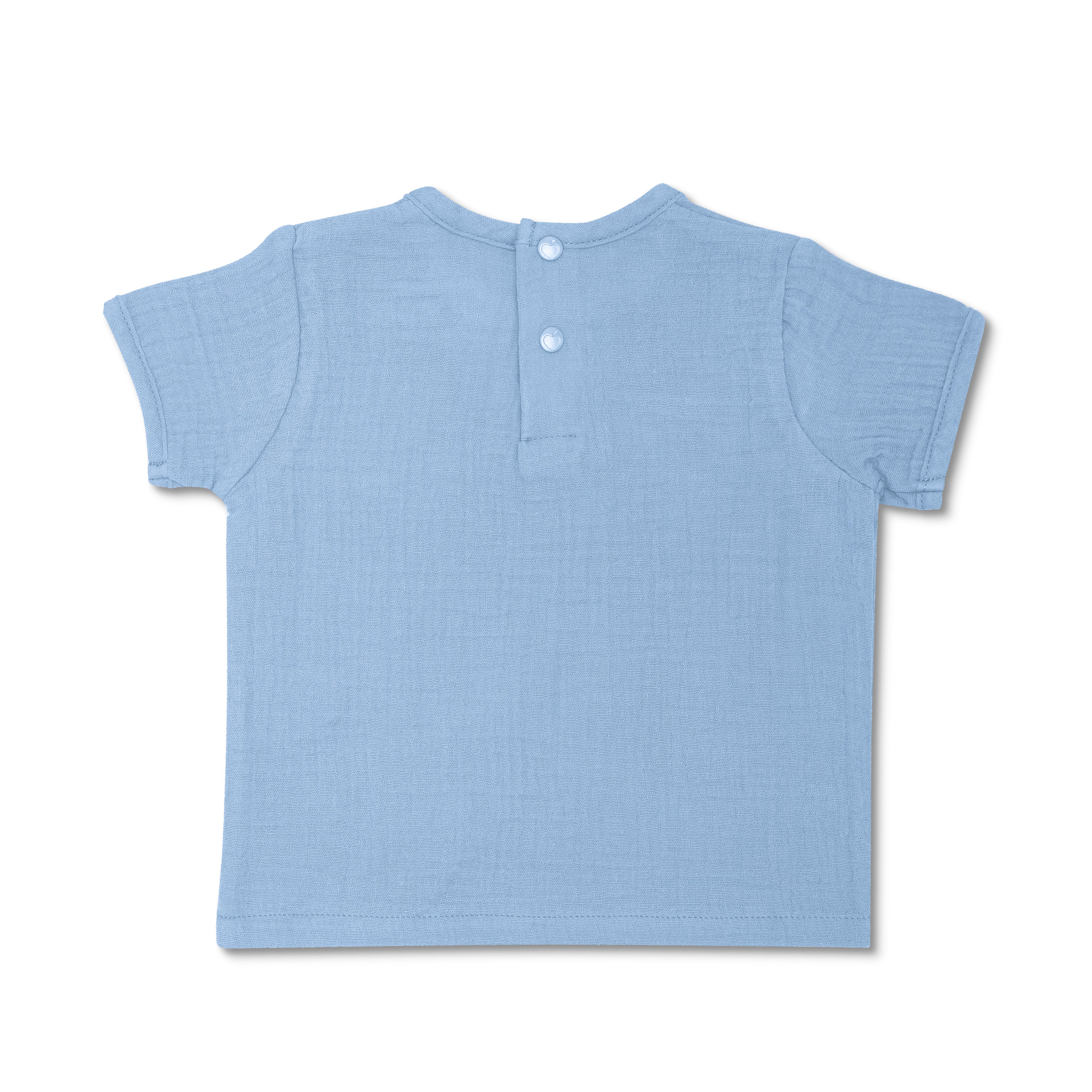 Muslin Short Sleeve Shirt - Blue