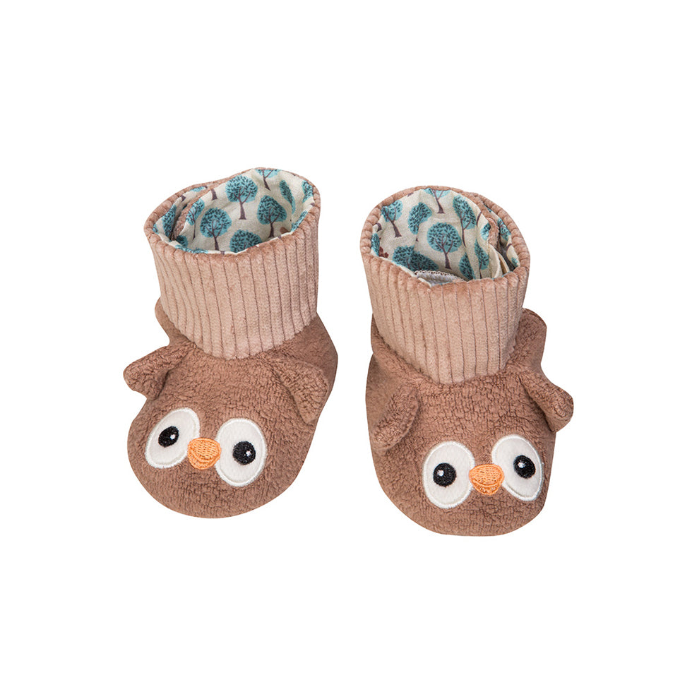 Patterned Booties - Owl