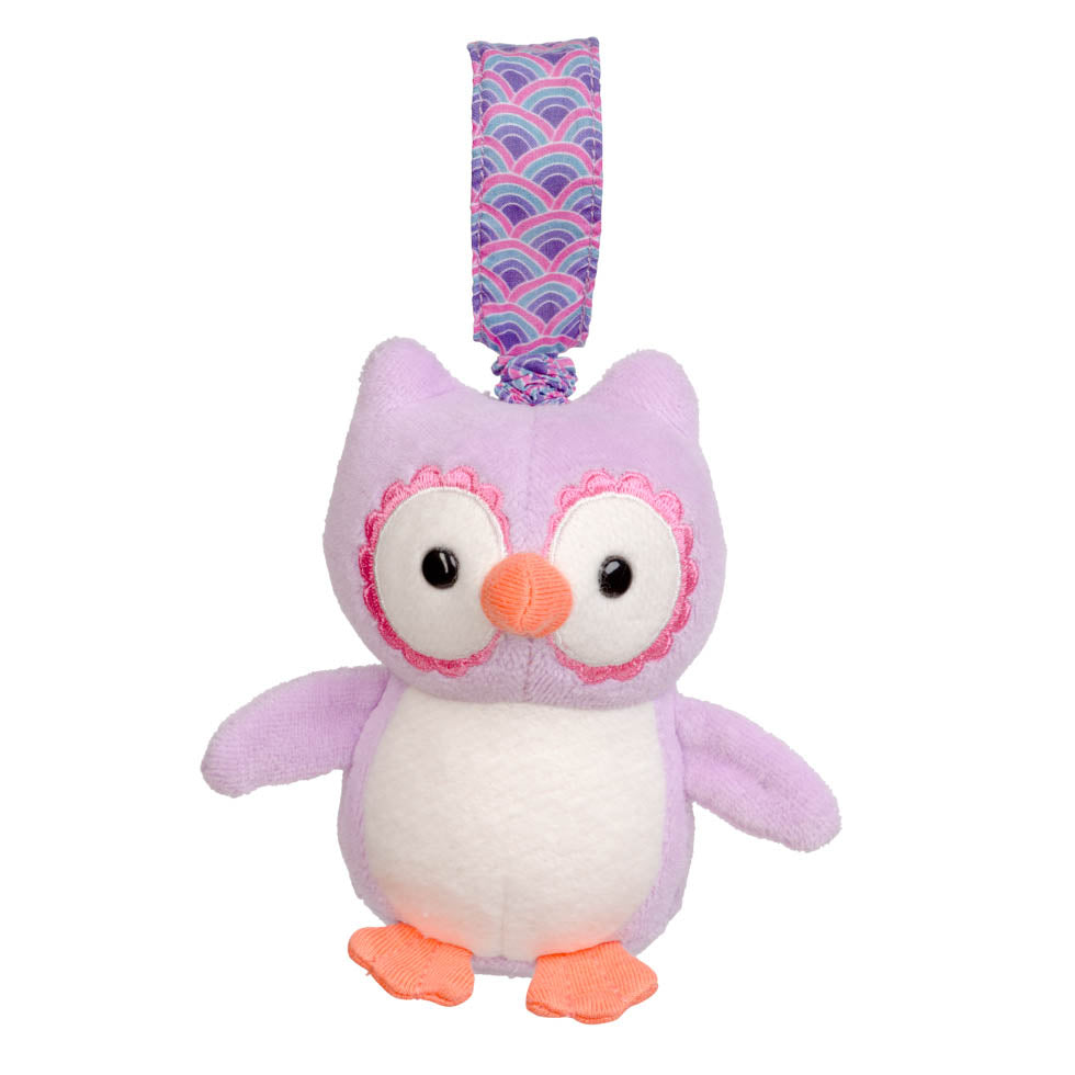 Purple Owl Stroller Toy
