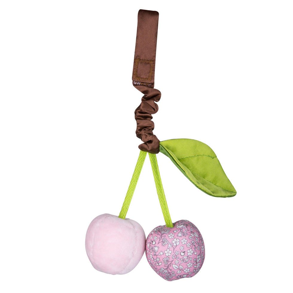 Organic Cherry Stroller Toy – Pink