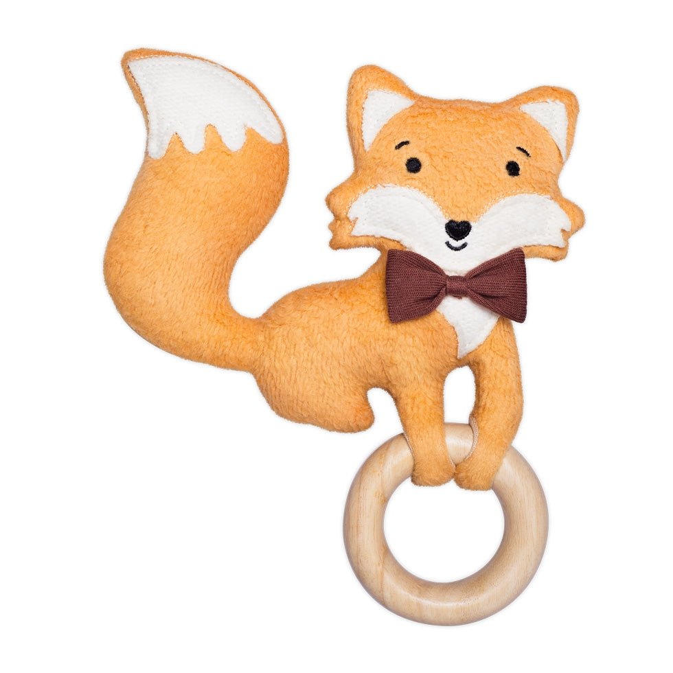 Organic Plush Teething Toy – Fox
