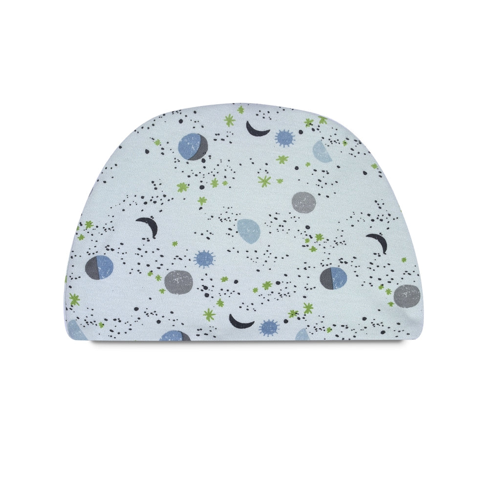 Organic Cotton Hat – Mint moon & stars