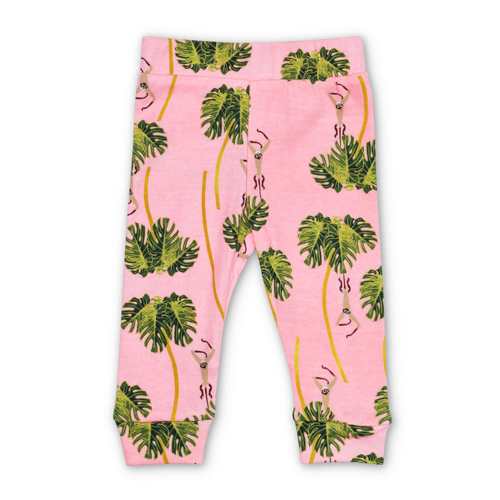 Lala Curio Leggings - Dancing Palms Pink